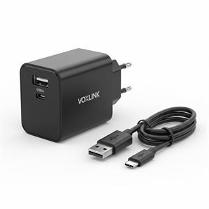 ebookReader T17 Voxlink opladersaet usb-a usb-c 2 porte